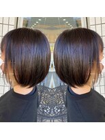 スタジオ アルファプラス 日暮里店(studio α+)&nbsp;ボブレイヤー+イヤリングカラー【スタジオアルファプラス】