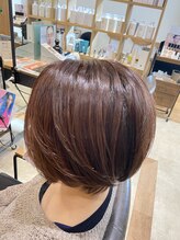 オリジンズ ヘアー(Origins hair)&nbsp;ショコラアッシュ×束感ショート×ボブカット[30代/40代/50代]