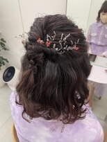 リル(re'll) 《花屋併設》お呼ばれボブミルクチョコレート波巻きカール◎20代