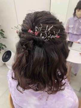 リル(re'll) 《花屋併設》お呼ばれボブミルクチョコレート波巻きカール◎20代