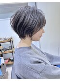 30代/40代/50代・絶壁解消・小顔前下がりショートボブ【中村】