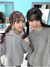 メイ(May) ペアセット ヘアアレンジ ライブヘア ヘアメ みつあみ