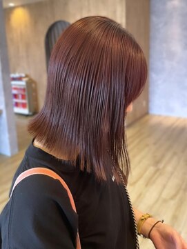 カノエ 福岡香椎店(canoe) 外ハネミディ　艶髪　髪質改善　トリートメント　ブラウンカラー