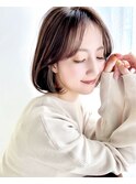 大人かわいい/まとまるボブ/肩上ボブ/並行ボブ/前下がり/小顔