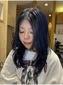 ブリーチあり!ブルーカラー