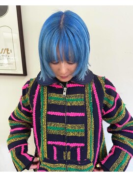 コラン 中目黒(collan) ブルーカラーミニボブ