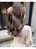 【松本咲花】ブリーチなしダブルカラー春カラーオリーブベージュ