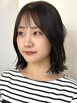 ローネス ギンザ(LONESS ginza) 春カラーブラウンベージュミディアムレイヤー顔まわりカット銀座