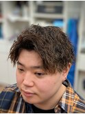 センターパート・しっかりツイストスパイラル