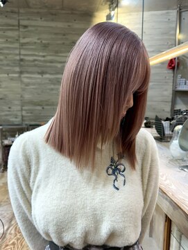 ヲタク(wotaku.) ピンクミルクティーベージュラベンダーベージュダブルカラー暖色