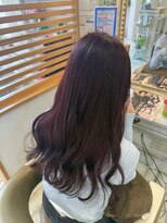 フゥカ 売市店(fuka)&nbsp;ツヤ感upワインレッドカラー　　八戸　八戸美容室