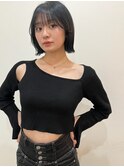 -高知　id- 韓国大人可愛いレイヤーボブ