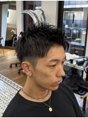 刈り上げショート/メンズカット/大人メンズ/アップバング