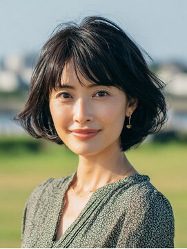 ディン カント たまプラーザ(Din kant) 菱形ボブとレイヤーミックス