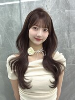 マウルルナ(MAEUL luna)&nbsp;名古屋 栄 韓国ヘア くびれ  前髪カット 暖色カラー