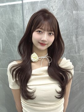 マウルルナ(MAEUL luna) 名古屋 栄 韓国ヘア くびれ  前髪カット 暖色カラー