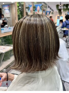 イメージア ボーノ相模大野店(IMAGE-A) 【相模大野カラー】透明感×立体感ハイライトボブ