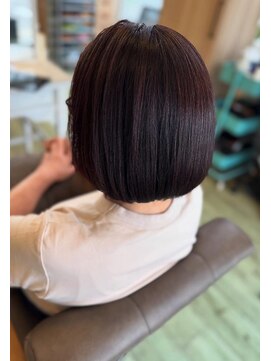 ヘアアトリエ ナイン(hair atelier nine) ヘッドスパ/チェリーレッド/ハイレイヤーウルフ/髪質改善/福島市