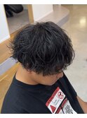緩めシャドウパーマ