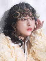 シオン(shion)&nbsp;顔周りレイヤーミディアム前髪カット似合わせカット_F1351