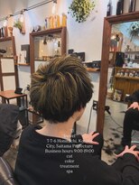 アイノベル(‘Inovel’) 白髪ぼかしハイライト/ハイライト+oggiottoトリートメント