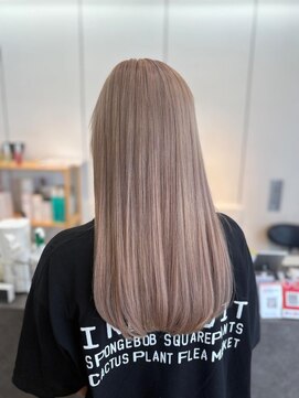 ユニ バイ マグ 長野店(Uni.by Mag) 透明感抜群♪ダブルカラーブリーチミルクティーベージュ