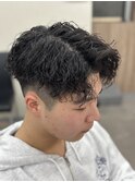 MEN’S HAIR/サーフカール/刈り上げセンターパート/稲毛