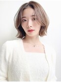 say.ショートボブ耳掛けショートクールショートハッシュカット