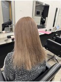 ケアブリーチカラー◎ダブルカラー×ミルクティーベージュ所沢