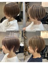 ナロ(NARO) 【小顔似合わせカット】30代40代50代ショートボブ/ボブ/髪質改善