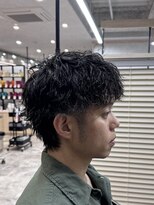 ルプル バイ フェイス 磯子(L'pul by face) メンズカット×波巻きパーマ