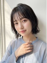 リビュー(re view) くびれボブ/フェイスレイヤー/シースルーバング/ストレートボブ