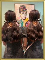 エヌ(N)&nbsp;【ヘアセット】編み込みからのツインテール☆リボン付き☆