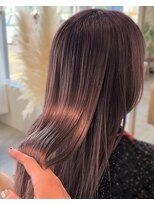 リエットヘアー 西尾市杢左店(Lie-et. hair) 【西尾市 美容室】ツヤで魅せる大人のピンクベージュ