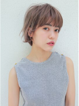 ラボ(Ravo) [Ravo]ハイトーンピンクベージュ　ショートボブ