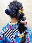 ★着物や可愛い洋服でも『最高可愛い♪ルーズサイド編みおろし』
