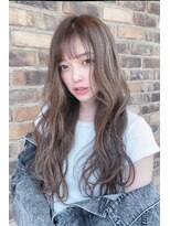 クーエフー(coo et fuu)&nbsp;フリンジウェーブのロング♪前髪はキュートなシースルー♪♪藤沢