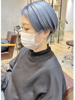 エミス バイ メルト 吉祥寺(emis by melt)&nbsp;【堀惠洋平】ハイトーン　水色　ベージュ　ホワイトカラー