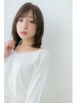 カバーヘアアンドスパ ブリス 浦和(COVER HAIR&SPA bliss) くすみカラー前下がりワンカール小顔セミディY浦和20代30代40代