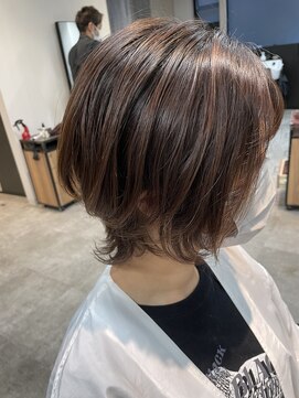 アフィックス ヘア 水天宮前店(affix hair) ミニウルフ×テラコッタブラウン