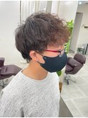 メンズに話題の波打ちパーマ☆