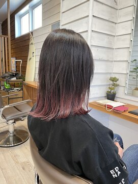 フレリス(FreRis) グラデーション ピンクパープル×大人くびれヘア