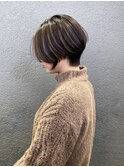 もみれ毛ショートとハイライト