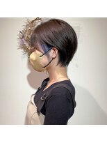 ナウ(#NOW) ショートボブ、インナーカラー