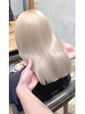 ホワイトベージュ/ハイトーンカラー/髪質改善トリートメント
