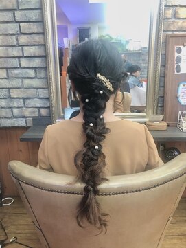 アムールピコ 浦安(Amour Pico) 編みおろしロングアレンジ