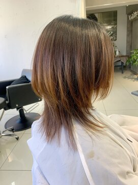 ユーフォリア 池袋東口駅前店(Euphoria) 【Mizuki指名で叶う♪】ナチュラルストレートのミディアムウルフ