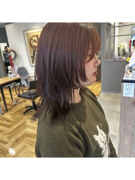 アルマヘアー(Alma hair by murasaki) ◎オレンジカラーのウルフレイヤー◎