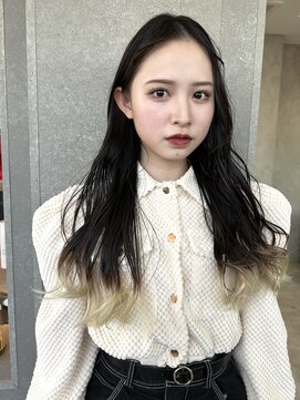 ロンドワン 三宮元町(Lond one) 毛先カラー/グラデーションカラー/ホワイトベージュ