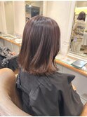ショコラベージュ ワンカールボブ【横浜】k
